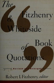 Cover of: The Fitzhenry & Whitesdie Book of Quotations