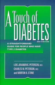 Cover of: A touch of diabetes by Lois Jovanovic-Peterson, Lois Jovanovic