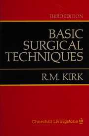 Cover of: Basic surgical techniques