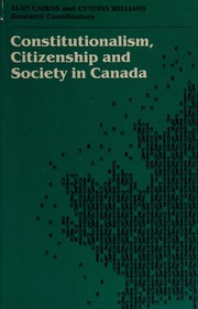 Cover of: Consititutionalism, Citizenship and Society in Canada