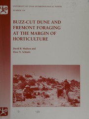 Cover of: Buzz-Cut Dune and Fremont foraging at the margin of horticulture