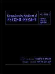 Cover of: Comprehensive Handbook of Psychotherapy, Cognitive-Behavioral Approaches (Comprehensive Handbook of Psychotherapy) |