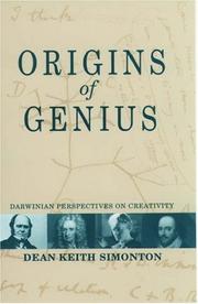 Cover of: Origins of genius: Darwinian perspectives on creativity