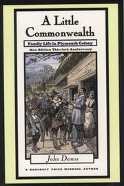 Cover of: A little commonwealth by John Demos