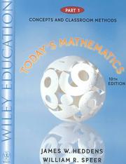 Cover of: Today's mathematics.