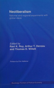 Cover of: Neoliberalism: national and regional experiments with global ideas