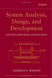 Cover of: System analysis, design, and development: concepts, principles, and practices