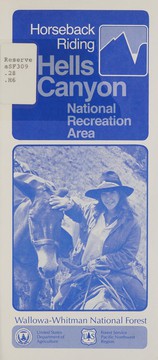 Cover of: Horseback riding, Hells Canyon National Recreation Area by 
