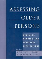 Cover of: Assessing Older Persons: Measures, Meaning, and Practical Applications