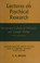 Cover of: Lectures on psychical research