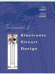 Cover of: Fundamentals of electronic circuit design