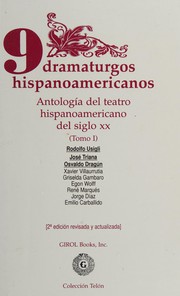 Cover of: 9 Dramaturgos Hispanoamericanos (Antologia del teatro hispanoamericanon del siglo xx, Tomo III)