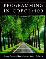 Programming in COBOL/400 by Cooper, James, Cooper (I), James, Nancy B. Stern, Robert A. Stern