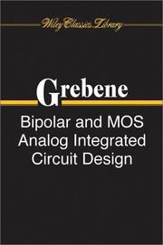 Bipolar and MOS analog integrated circuit design by Alan B. Grebene