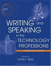 Writing and speaking in the technology professions : a practical guide