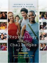 Cover of: Psychology and the challenges of life: adjustment in the new millennium