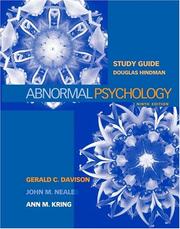 Cover of: Study Guide to accompany Abnormal Psychology, 9th Edition