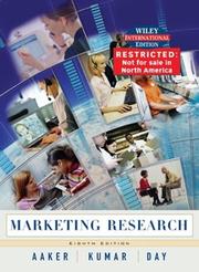 Cover of: Marketing Research by David A. Aaker, George S. Day