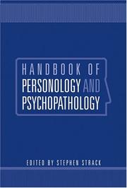 Handbook of personology and psychopathology