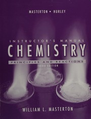 Cover of: Instructor's manual for Chemistry, principles & reactions