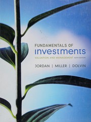 Fundamentals of investments by Bradford Dunson Jordan