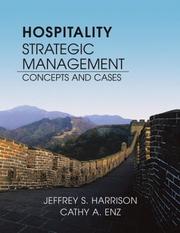 Hospitality strategic management : concepts and cases