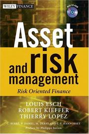 Asset and risk management by Louis Esch, Robert Kieffer, Thierry Lopez
