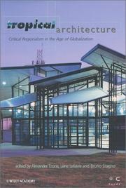 Cover of: Tropical architecture: critical regionalism in the age of globalization