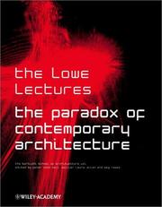 Cover of: The paradox of contemporary architecture