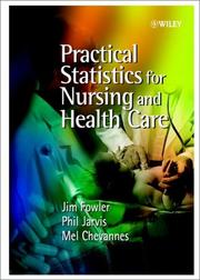 Practical statistics for nursing and health care