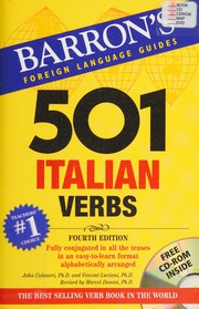 Cover of: 501 Italian verbs