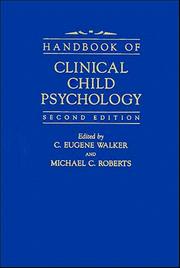 Handbook of clinical child psychology