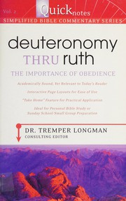 Cover of: Deuteronomy thru Ruth: the importance of obedience