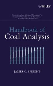 Handbook of coal analysis