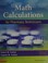 Cover of: Math calculations for pharmacy technicians