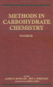 Methods in carbohydrate chemistry