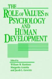 Cover of: The Role of values in psychology and human development