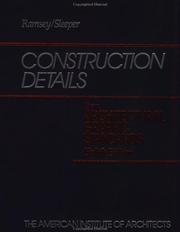 Cover of: Construction Details from Architectural Graphic Standards (Ramsey/Sleeper Architectural Graphic Standards Series)