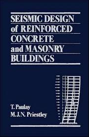 Cover of: Seismic design of reinforced concrete and masonry buildings by T. Paulay
