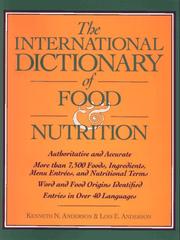 The international dictionary of food & nutrition by Anderson, Kenneth