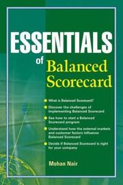 Cover of: Essentials of Balanced Scorecard (Essentials Series) by Mohan Nair
