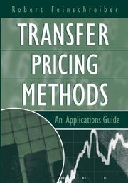 Transfer pricing methods : an applications guide