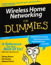 Cover of: Wireless home networking for dummies by Daniel D. Briere