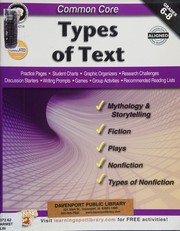 Cover of: Common Core: Types of Text
