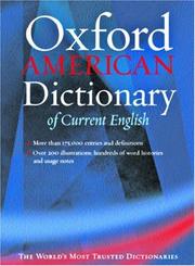 Cover of: The Oxford American dictionary of current English. by 