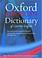 Cover of: The Oxford American dictionary of current English.