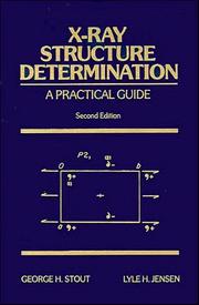 X-ray structure determination by George H. Stout