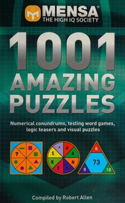 Cover of: 1001 Mensa puzzles