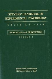 Cover of: Stevens' Handbook of Experimental Psychology