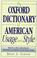 Cover of: The Oxford dictionary of American usage and style